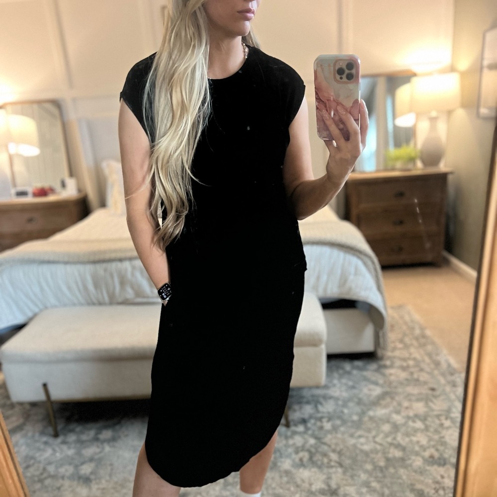 Velvet Black Midi Dress by Velvet by Graham and Spencer Anthropologie